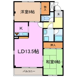 ミッシェル香久山の物件間取画像